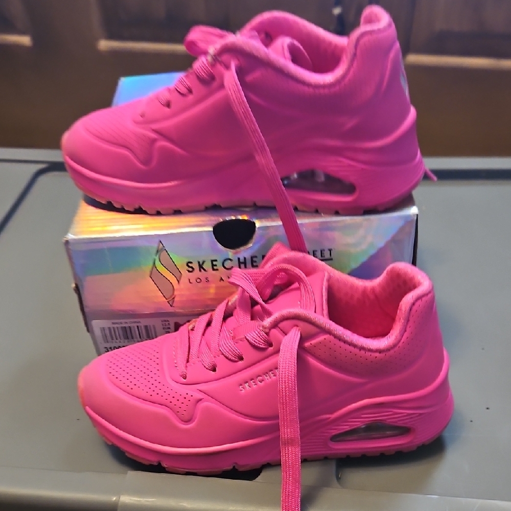 Skechers Kids' Vibrant Pink Sneakers